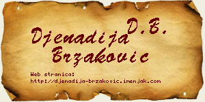 Đenadija Brzaković vizit kartica
